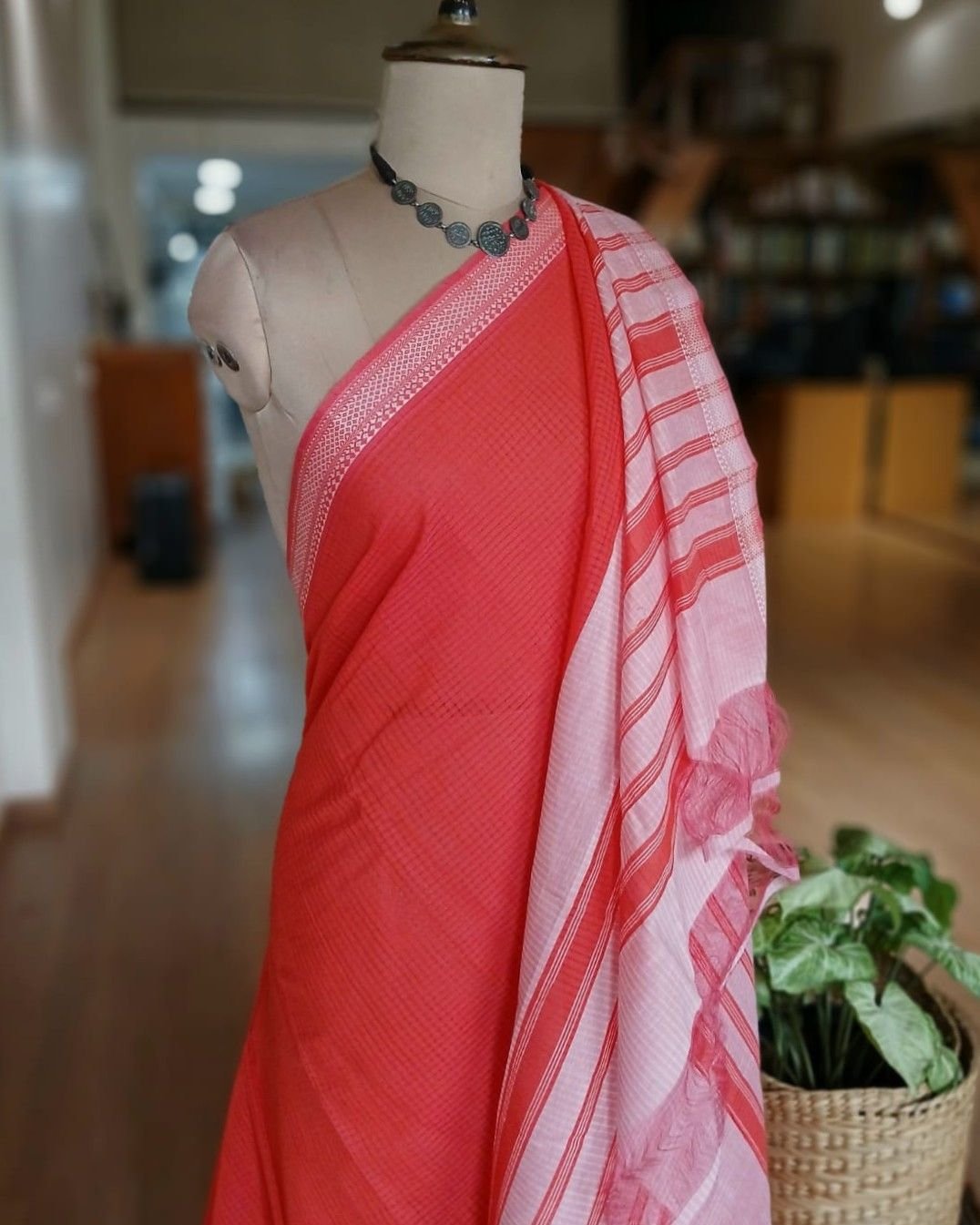 Mangalagiri Handweave Cotton Saree - (MHCS0043) - Image 6