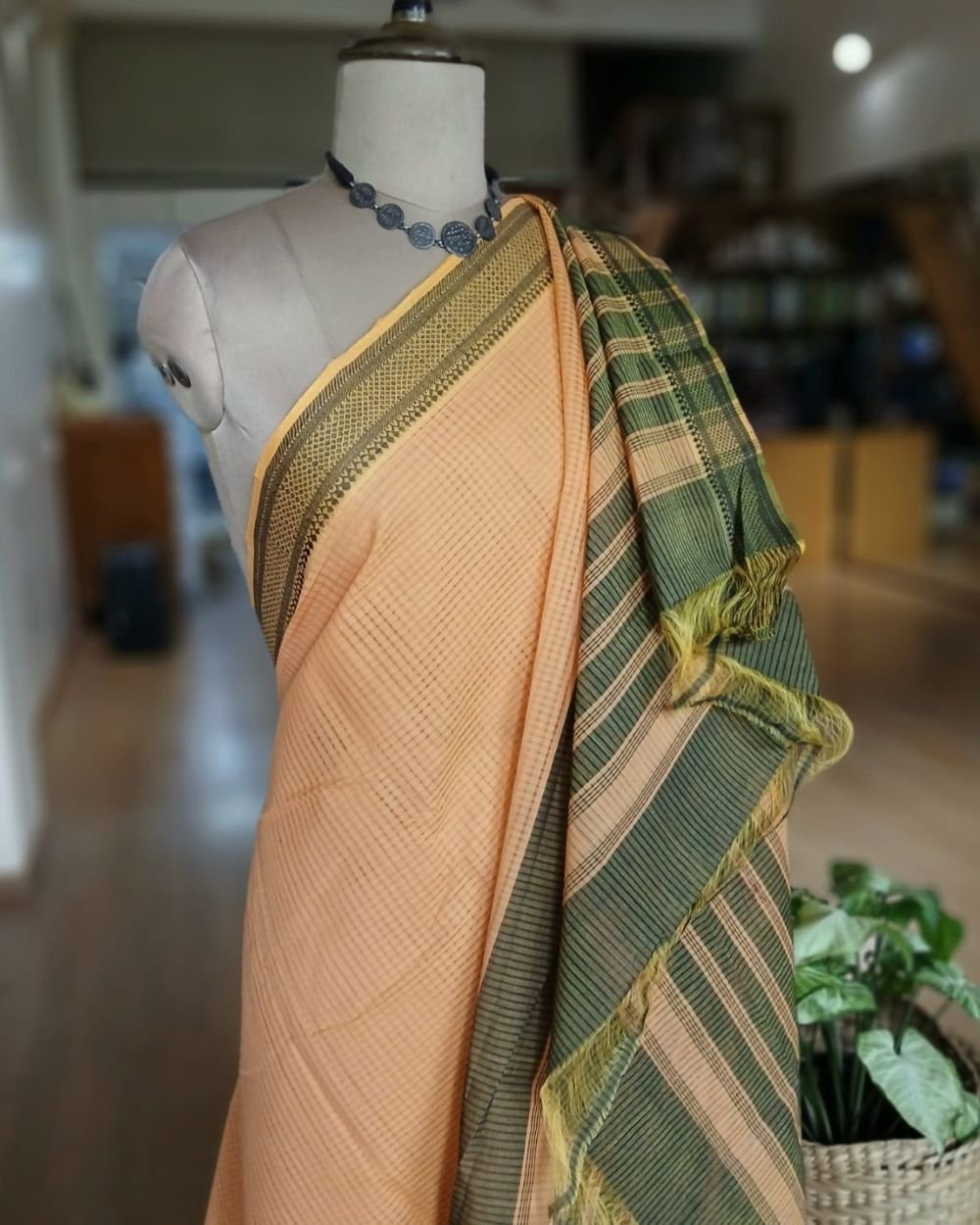 Mangalagiri Handweave Cotton Saree - (MHCS0044) - Image 5
