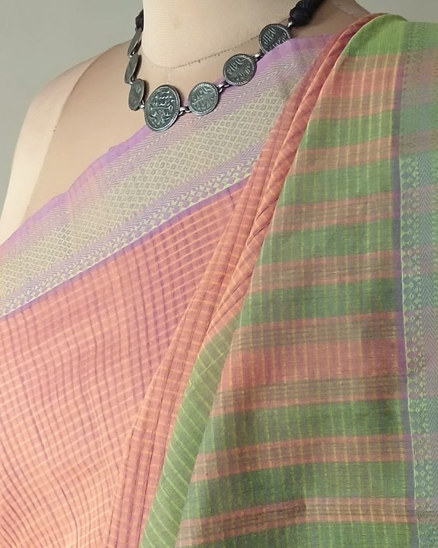 Mangalagiri Handweave Cotton Saree - (MHCS0047) - Image 7