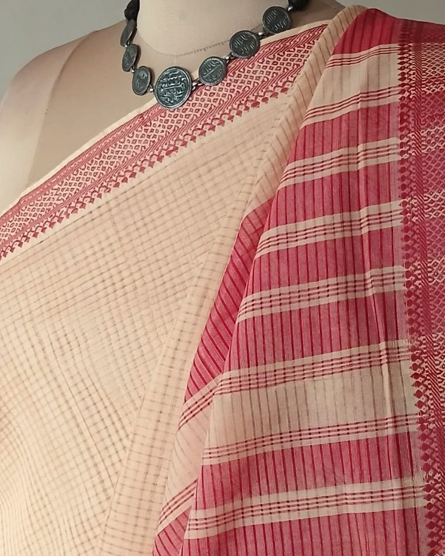 Mangalagiri Handweave Cotton Saree - (MHCS0051) - Image 7