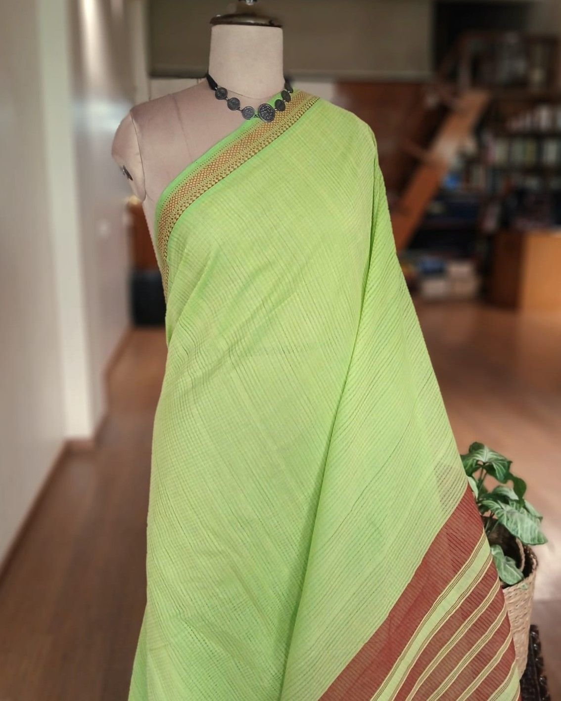 Mangalagiri Handweave Cotton Saree - (MHCS0050) - Image 3