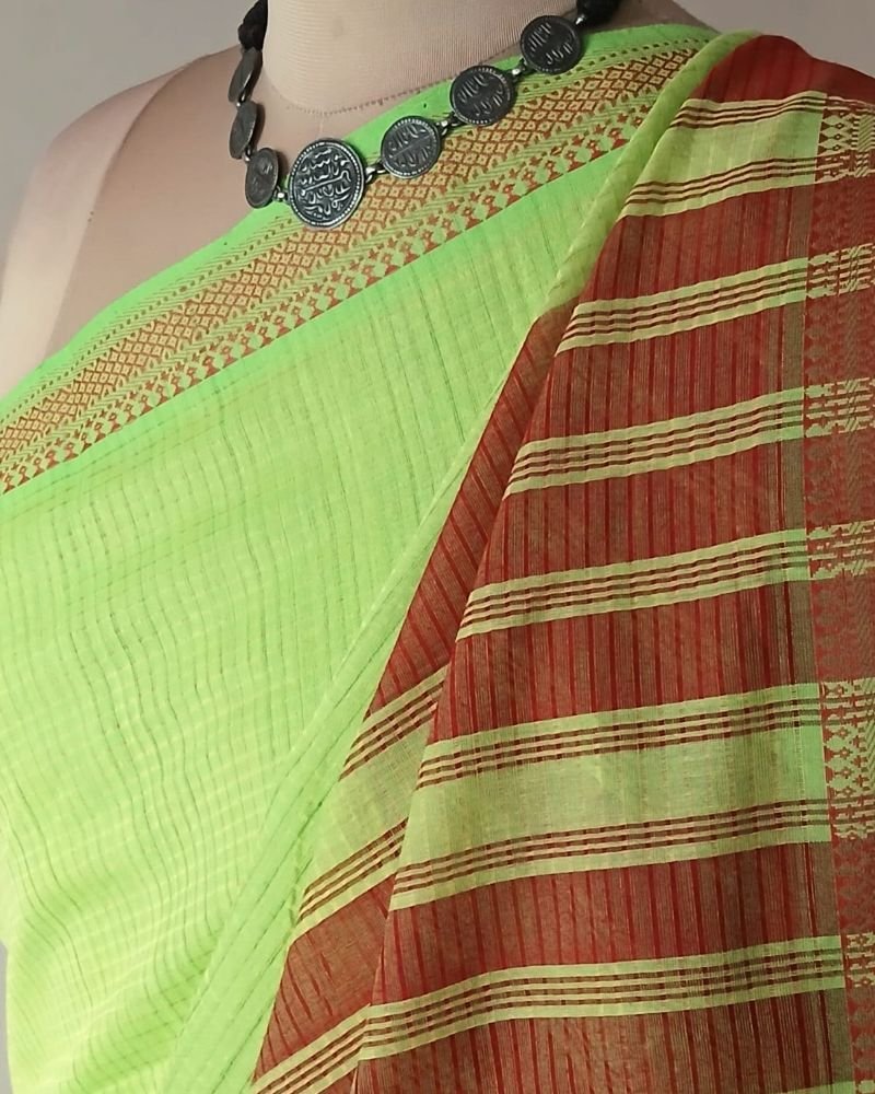Mangalagiri Handweave Cotton Saree - (MHCS0050) - Image 7