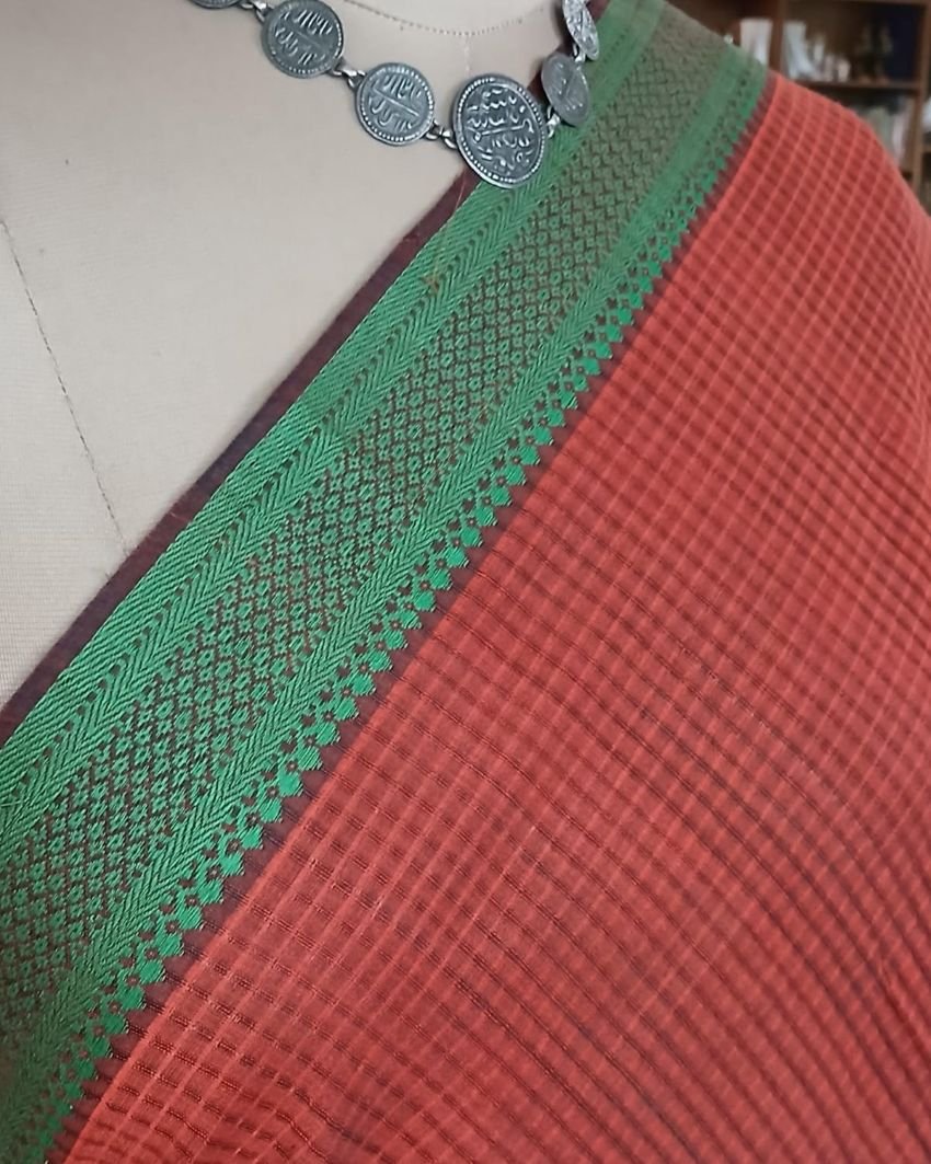Mangalagiri Handweave Cotton Saree - (MHCS0036) - Image 4