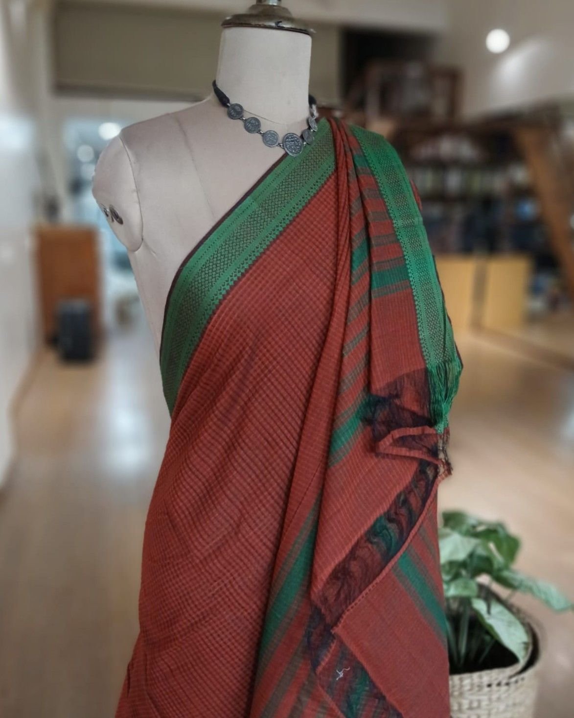 Mangalagiri Handweave Cotton Saree - (MHCS0036) - Image 6