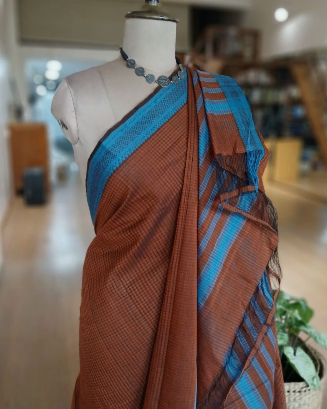 Mangalagiri Handweave Cotton Saree - (MHCS0037) - Image 5