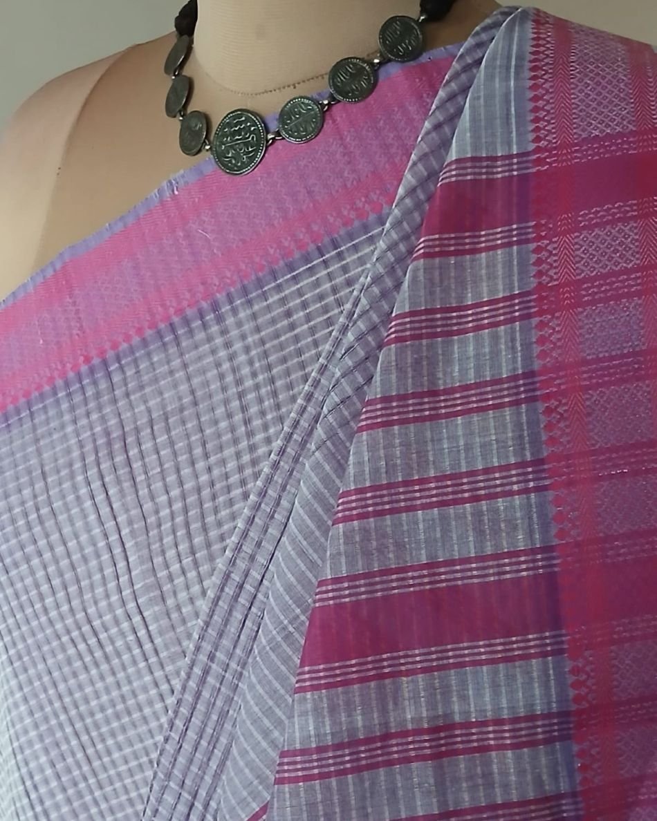 Mangalagiri Handweave Cotton Saree - (MHCS0041) - Image 7