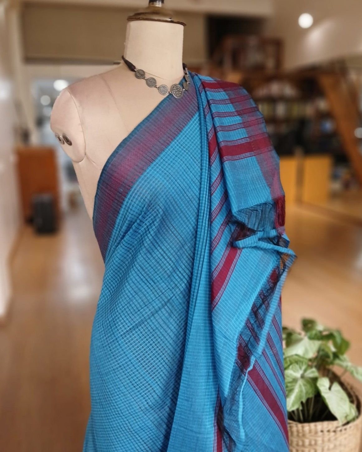 Mangalagiri Handweave Cotton Saree - (MHCS0042) - Image 6