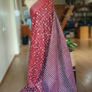 Hand Embroidered Santiniketan Kantha Saree - (SNBK0022)