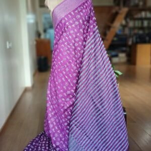Hand Embroidered Santiniketan Kantha Saree - (SNBK0023)