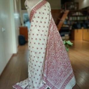 PadmaShree Takdira Begum’s Tussar Silk Kantha Saree - (TSKS0022)