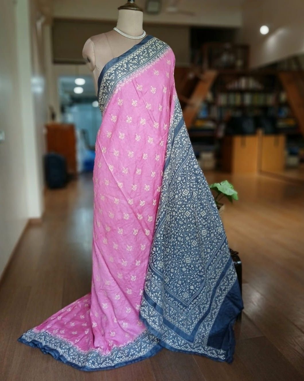 PadmaShree Takdira Begum’s Tussar Silk Kantha Saree - (TSKS0023)