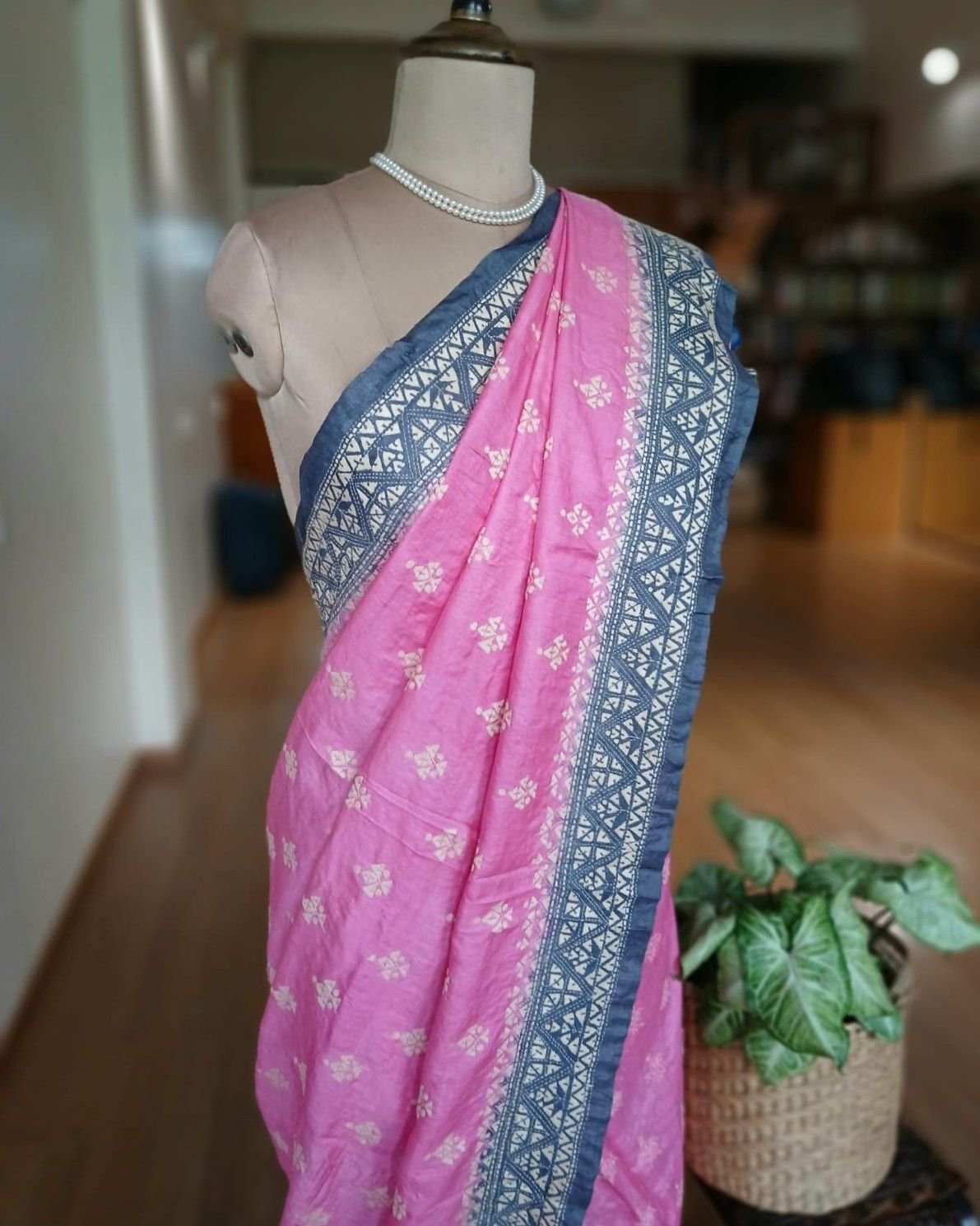 PadmaShree Takdira Begum’s Tussar Silk Kantha Saree - (TSKS0023) - Image 7