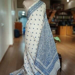 PadmaShree Takdira Begum’s Tussar Silk Kantha Saree - (TSKS0024)