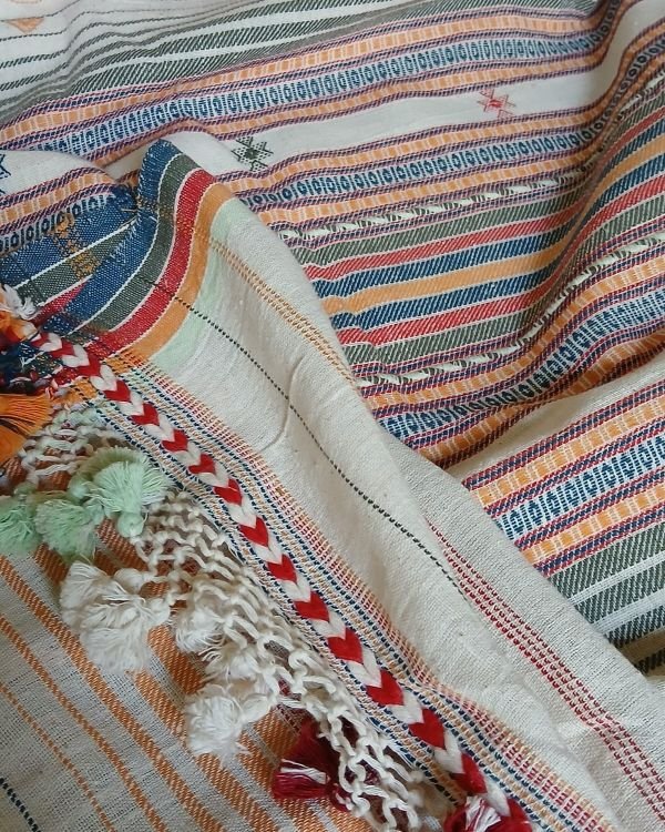 Bhujodi Saree Handwoven in Kala Cotton – (BHUJ1101) - Image 4
