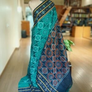Nuapatna Cotton Single Ikat Handloom Saree - (NSIS0062)
