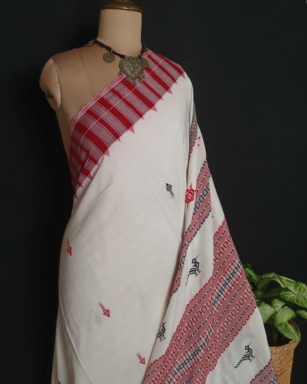 Kotpad Natural Dyes Cotton Saree – (CTKS0044) - Image 2