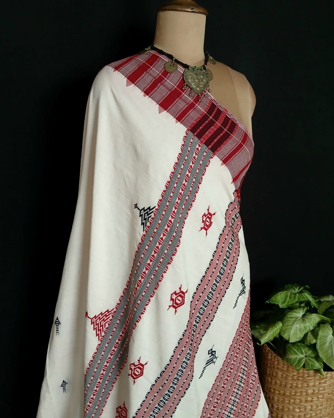 Kotpad Natural Dyes Cotton Saree – (CTKS0044) - Image 9