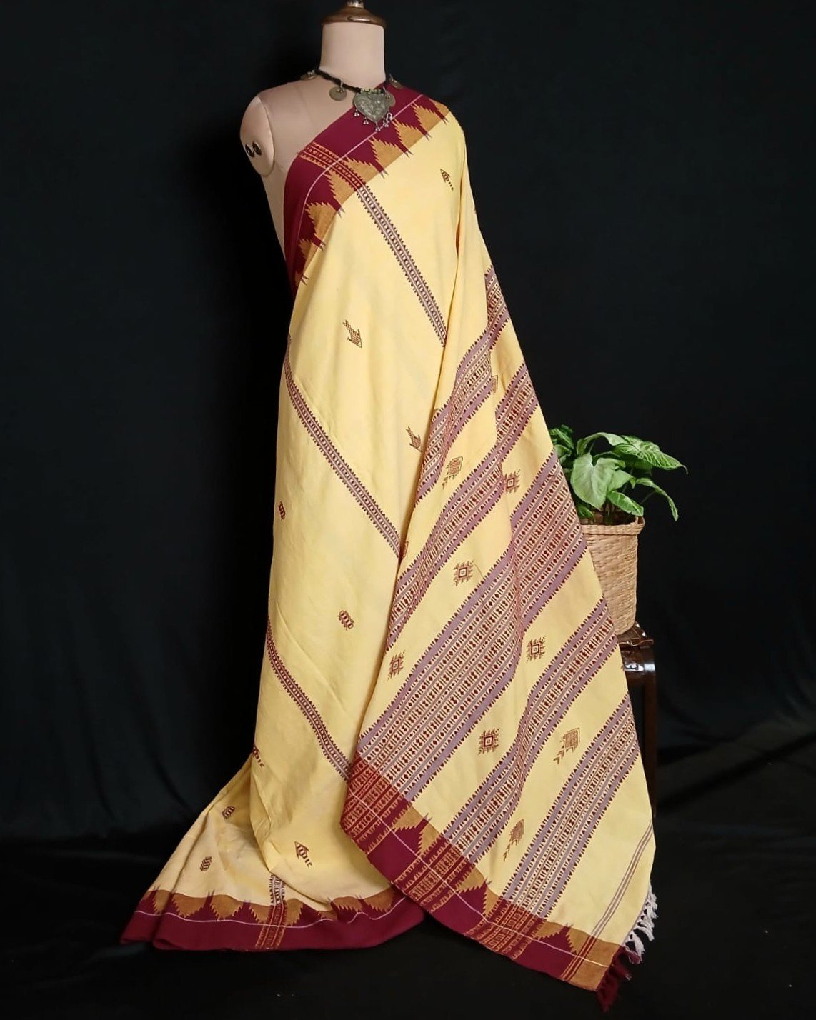 Kotpad Natural Dyes Cotton Saree – (CTKS0045)