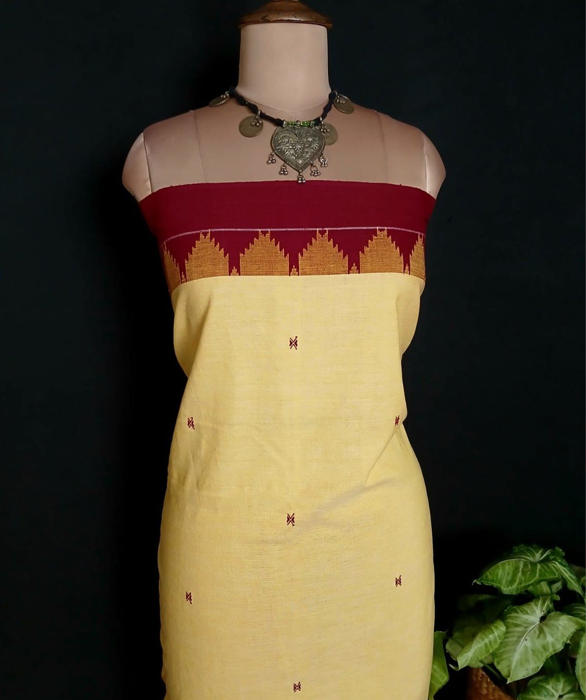 Kotpad Natural Dyes Cotton Saree – (CTKS0045) - Image 12