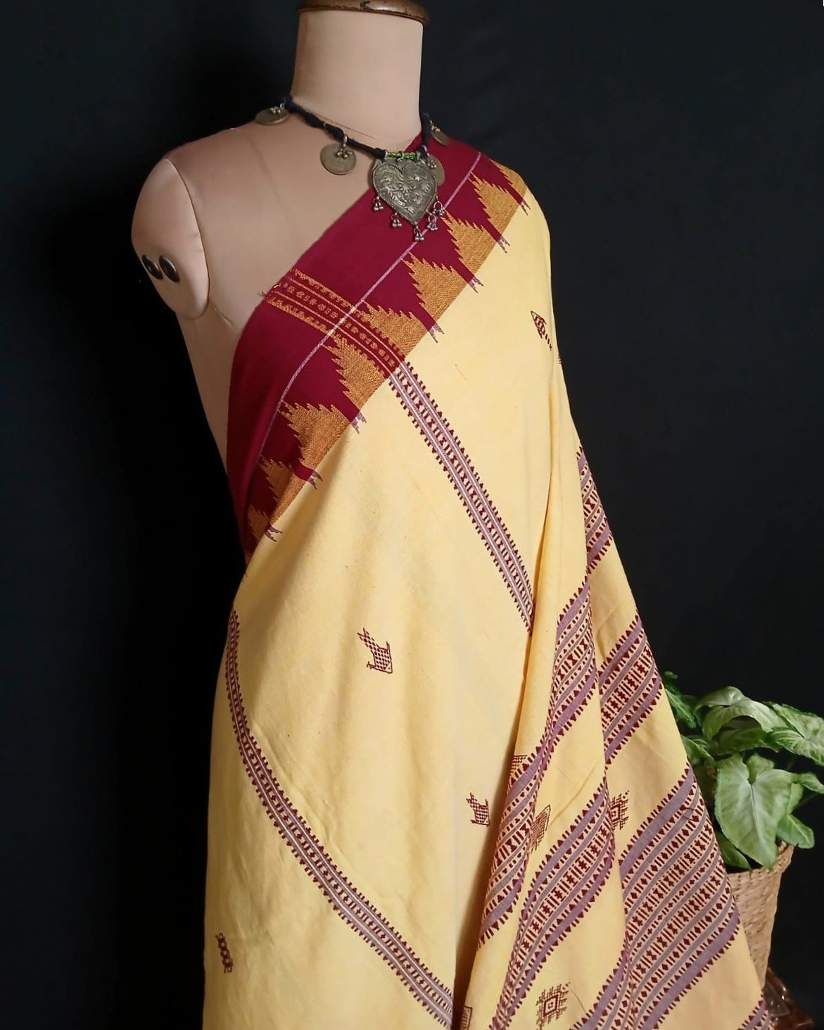 Kotpad Natural Dyes Cotton Saree – (CTKS0045) - Image 2