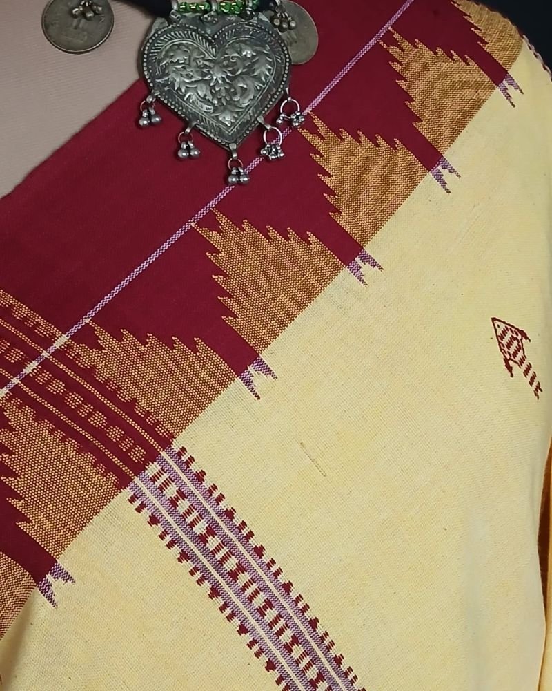 Kotpad Natural Dyes Cotton Saree – (CTKS0045) - Image 3