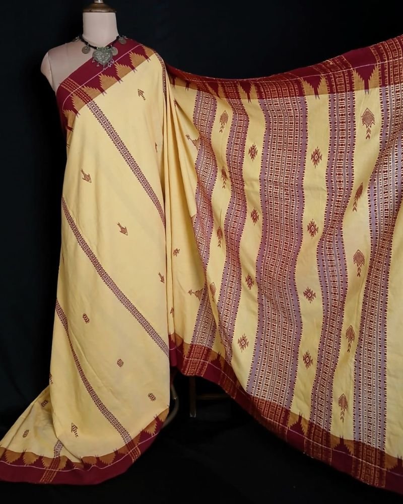 Kotpad Natural Dyes Cotton Saree – (CTKS0045) - Image 7