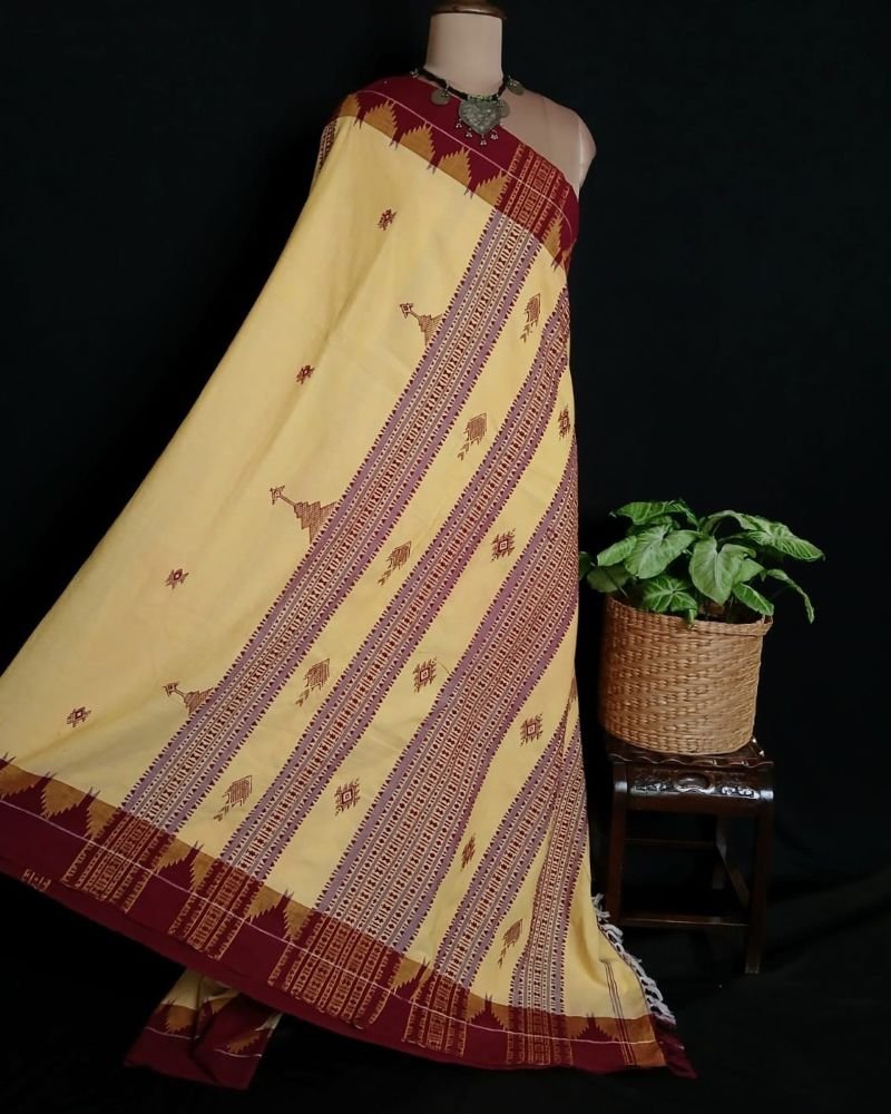Kotpad Natural Dyes Cotton Saree – (CTKS0045) - Image 10