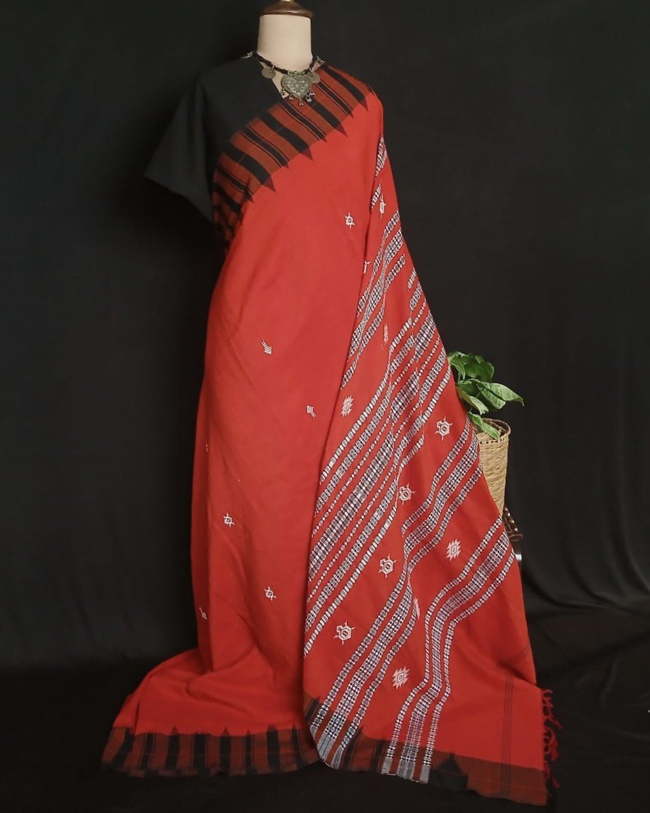 Kotpad Natural Dyes Cotton Saree – (CTKS0046)