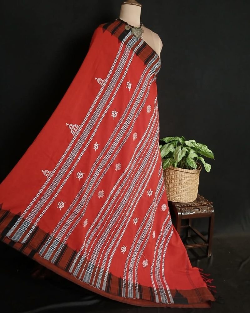 Kotpad Natural Dyes Cotton Saree – (CTKS0046) - Image 11
