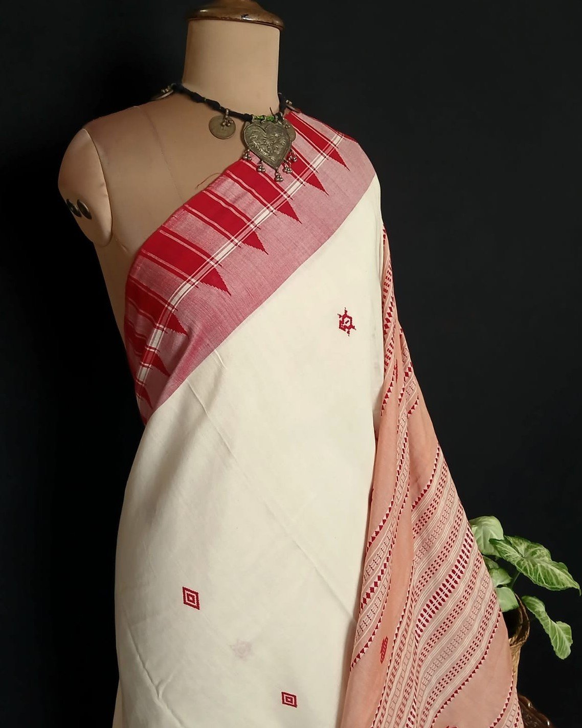 Kotpad Natural Dyes Cotton Saree – (CTKS0043) - Image 2