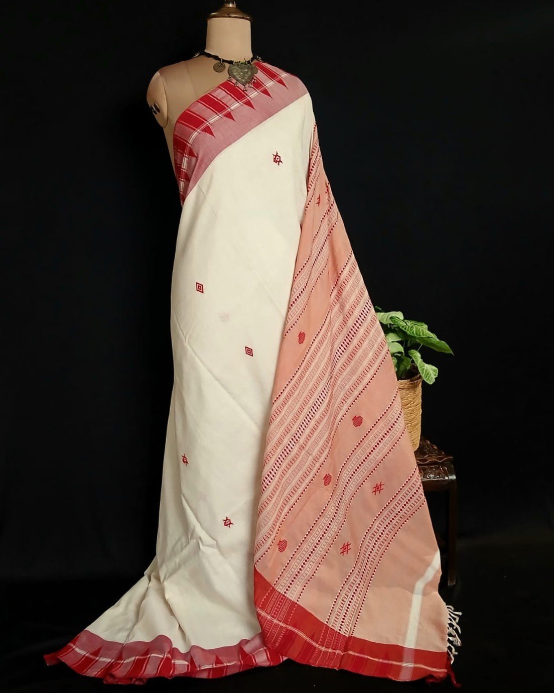 Kotpad Natural Dyes Cotton Saree – (CTKS0043)