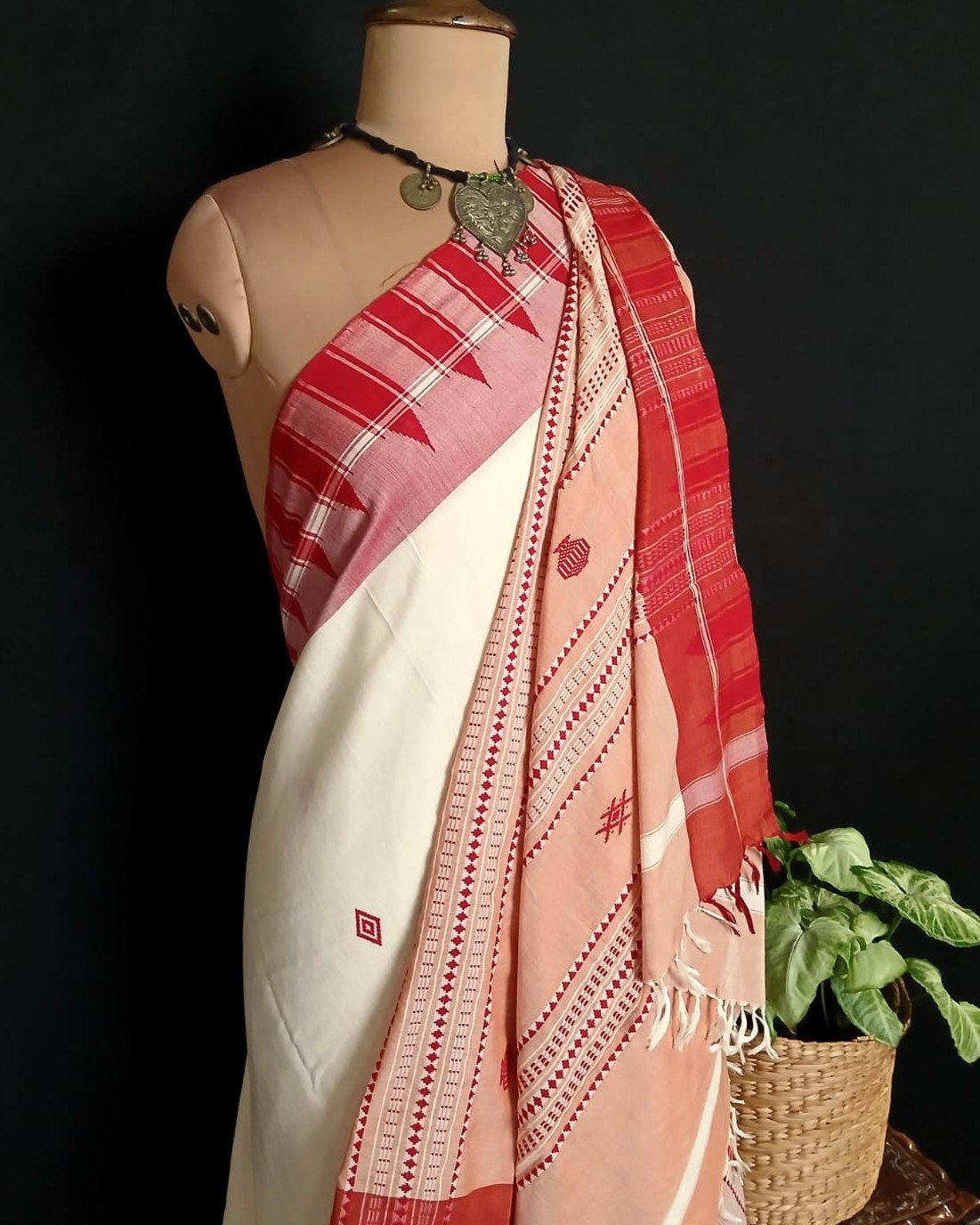 Kotpad Natural Dyes Cotton Saree – (CTKS0043) - Image 9