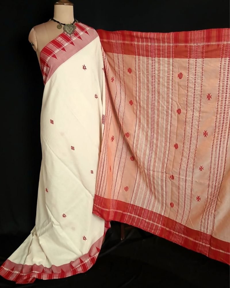 Kotpad Natural Dyes Cotton Saree – (CTKS0043) - Image 7