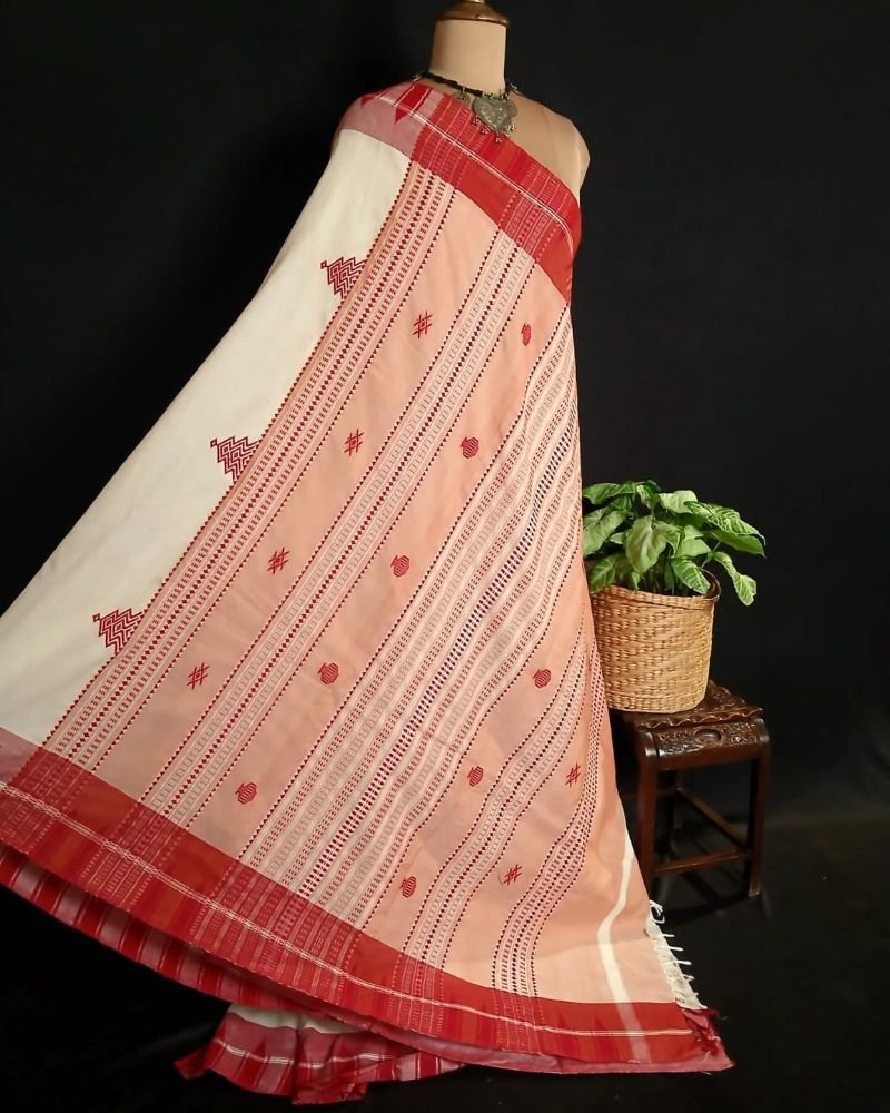 Kotpad Natural Dyes Cotton Saree – (CTKS0043) - Image 11