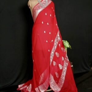 Georgette Pure Silk Handweave from Banaras – (GBHS1026)