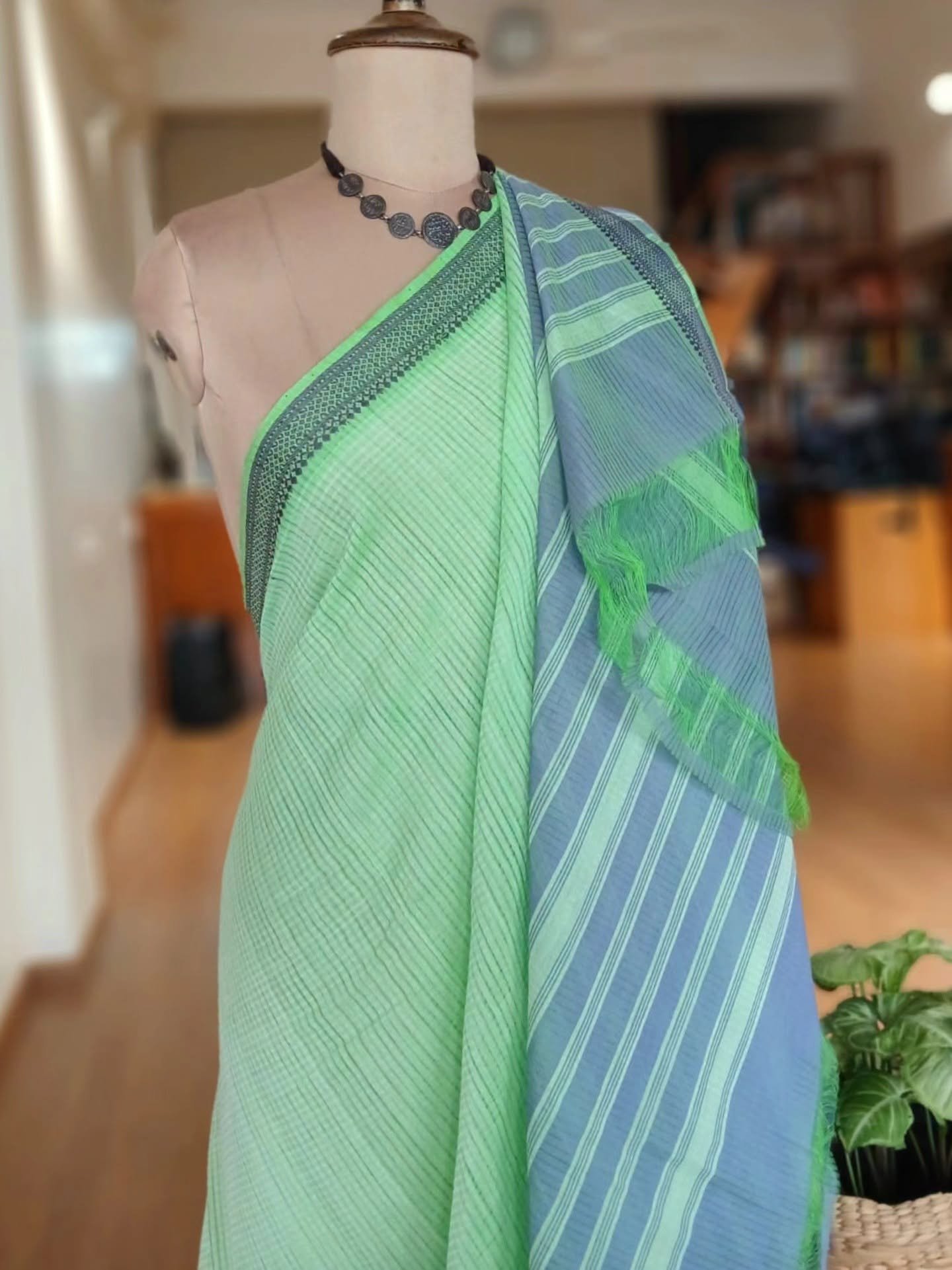 Mangalagiri Handweave Cotton Saree - (MHCS0029) - Image 6