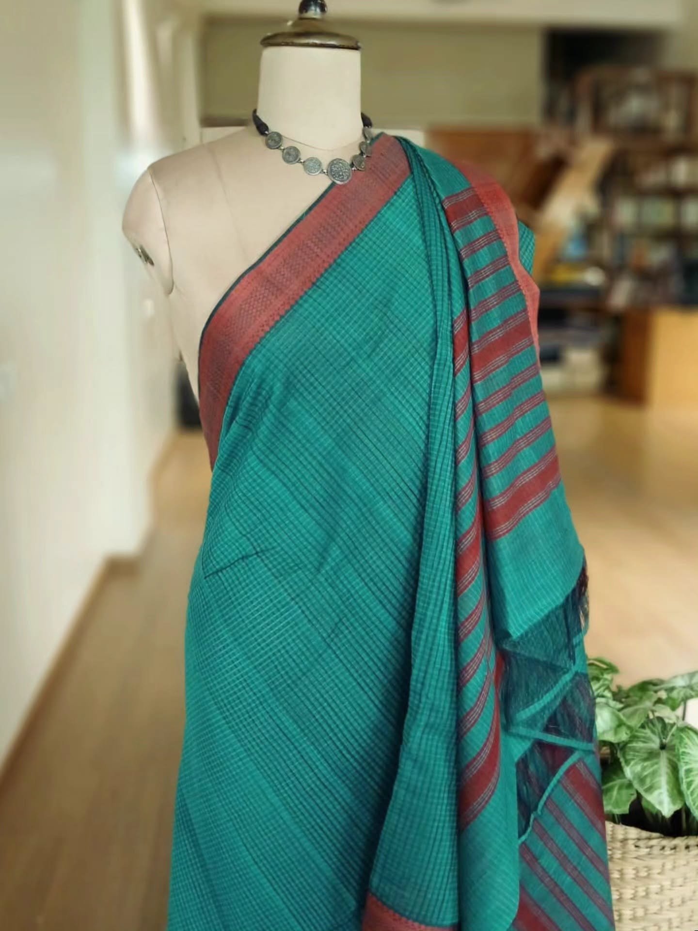 Mangalagiri Handweave Cotton Saree - (MHCS0032) - Image 5