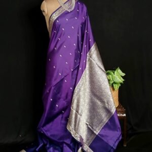 Banarasi No Zari Katan Silk Saree – (NZSS0038)