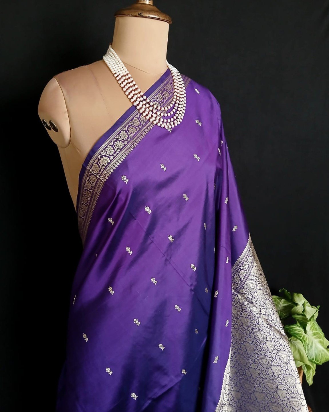 Banarasi No Zari Katan Silk Saree – (NZSS0038) - Image 2