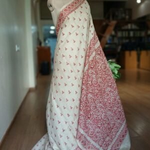 PadmaShree Takdira Begum’s Tussar Silk Kantha Saree – (TSKS0029)