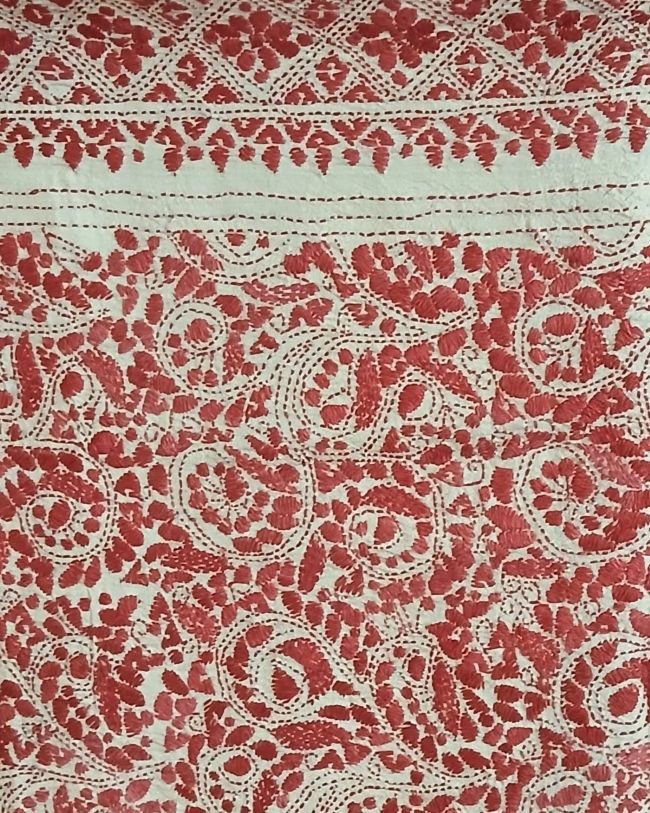 PadmaShree Takdira Begum’s Tussar Silk Kantha Saree – (TSKS0029) - Image 4