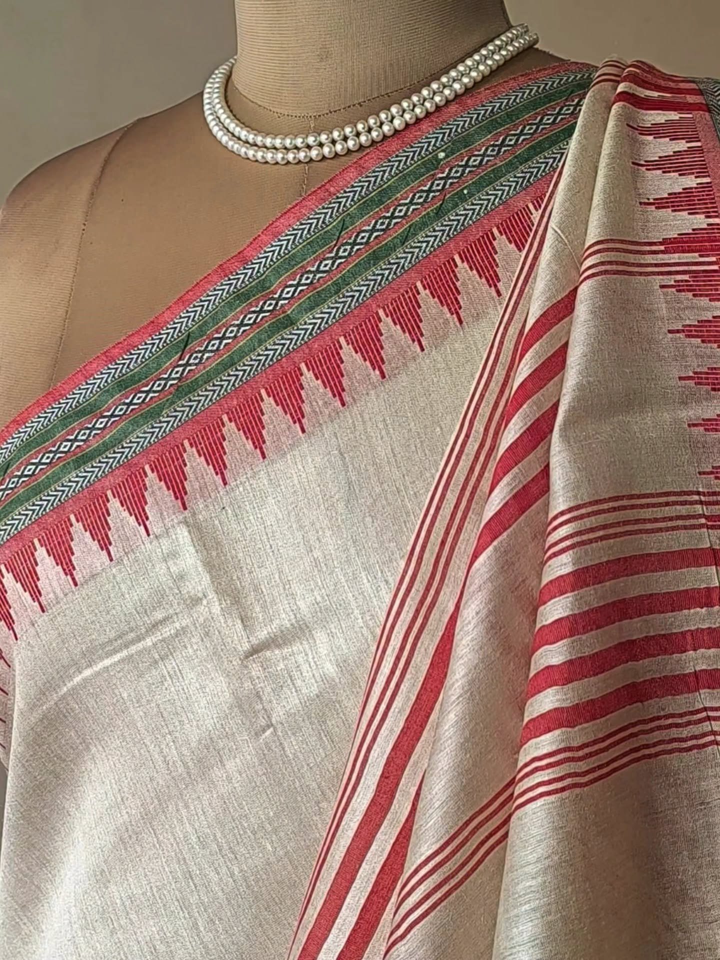 Kosa Tussar Silk Saree - (KTSS1005) - Image 6