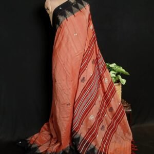 Natural Dyes Kotpad in Tussar Silk Weft and Cotton Warp – (CTKS0042)