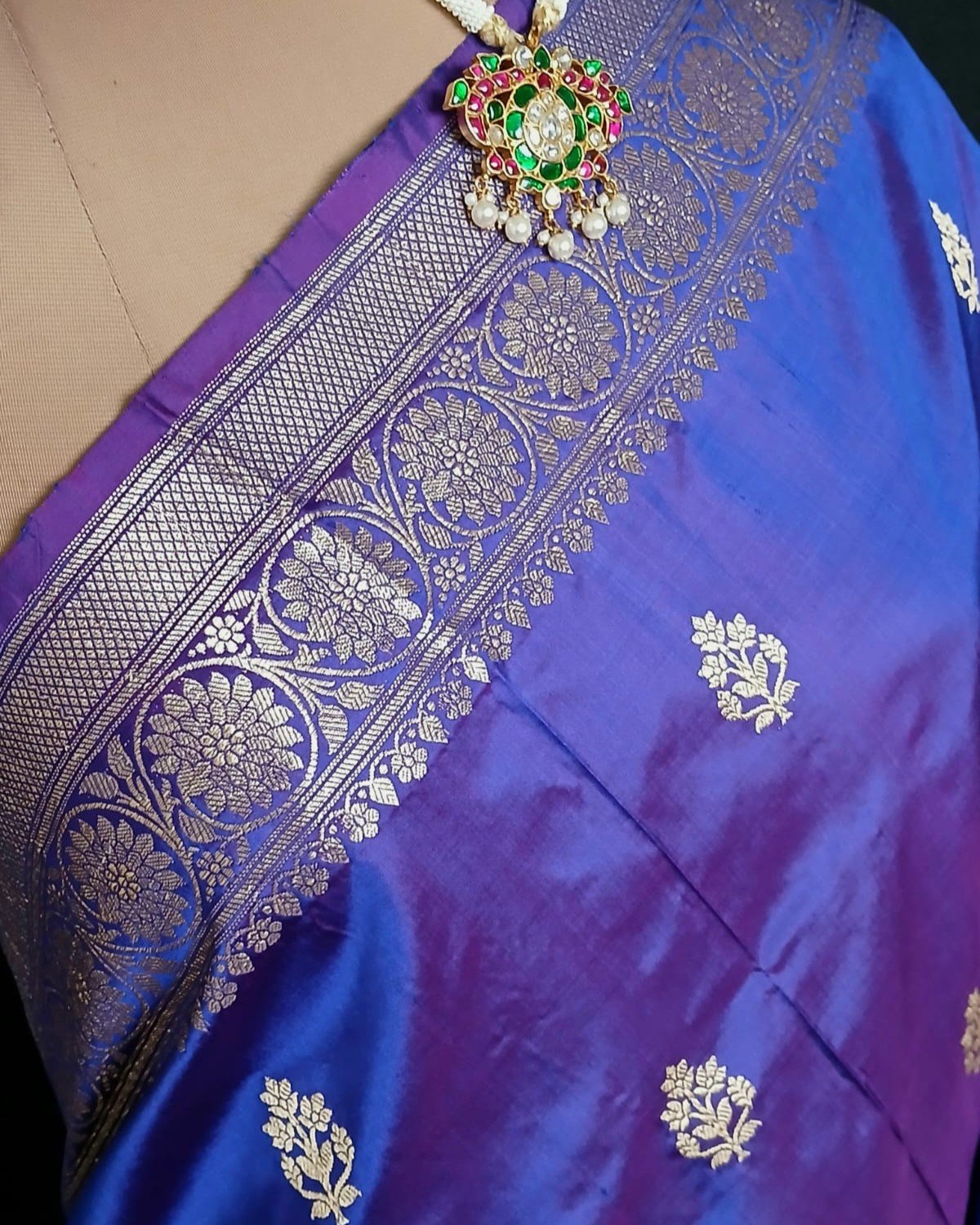 Banarasi Kadua Katan Silk Saree – (BANA0036) - Image 7