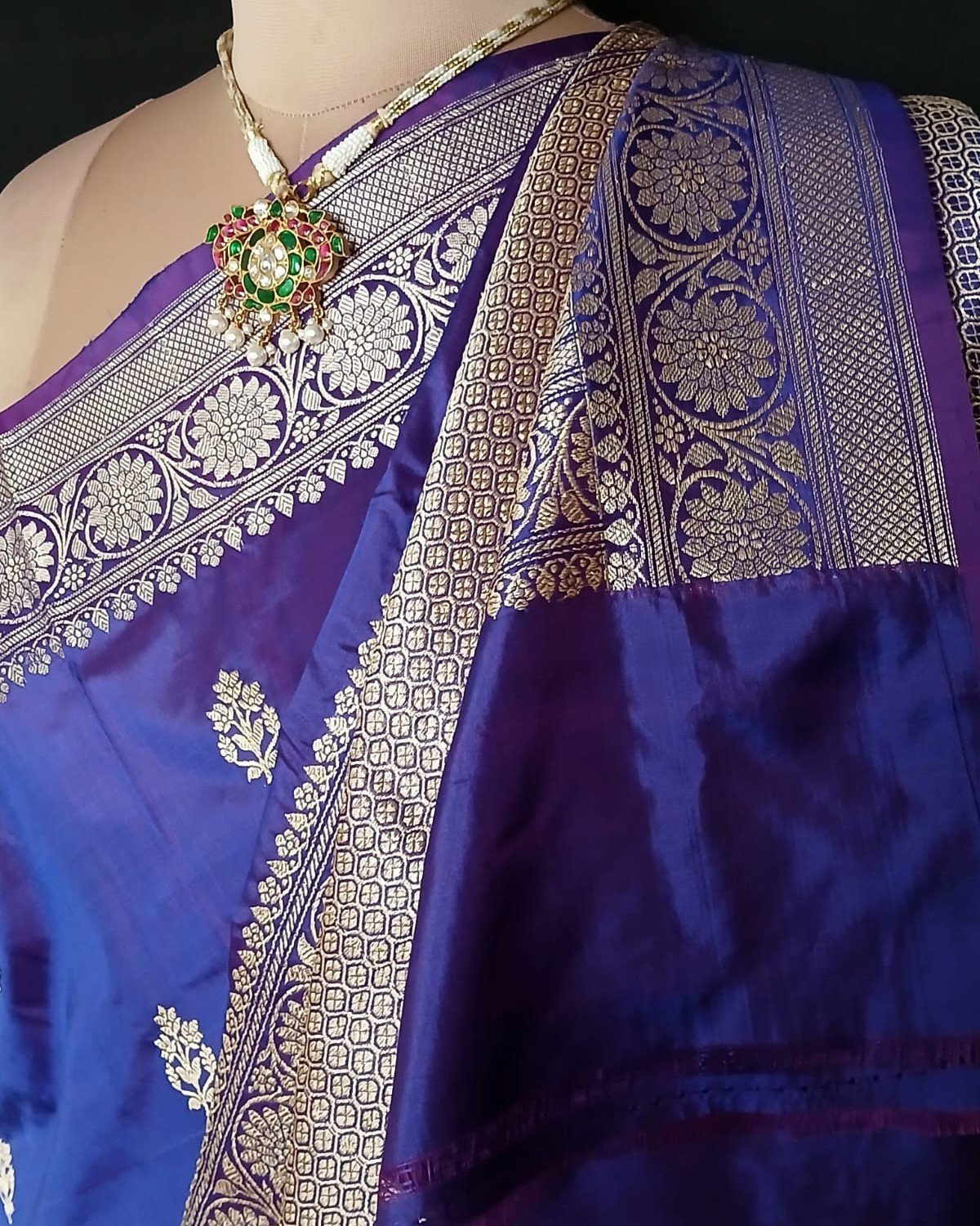 Banarasi Kadua Katan Silk Saree – (BANA0036) - Image 4