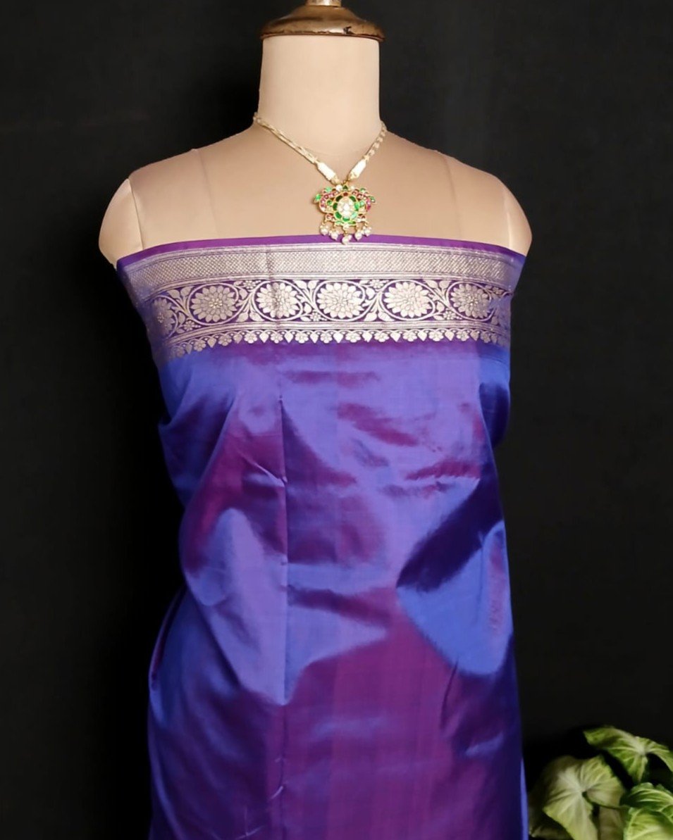 Banarasi Kadua Katan Silk Saree – (BANA0036) - Image 9