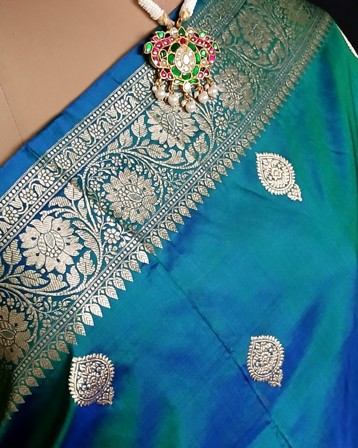 Banarasi Kadua Katan Silk Saree – (BANA0037) - Image 7
