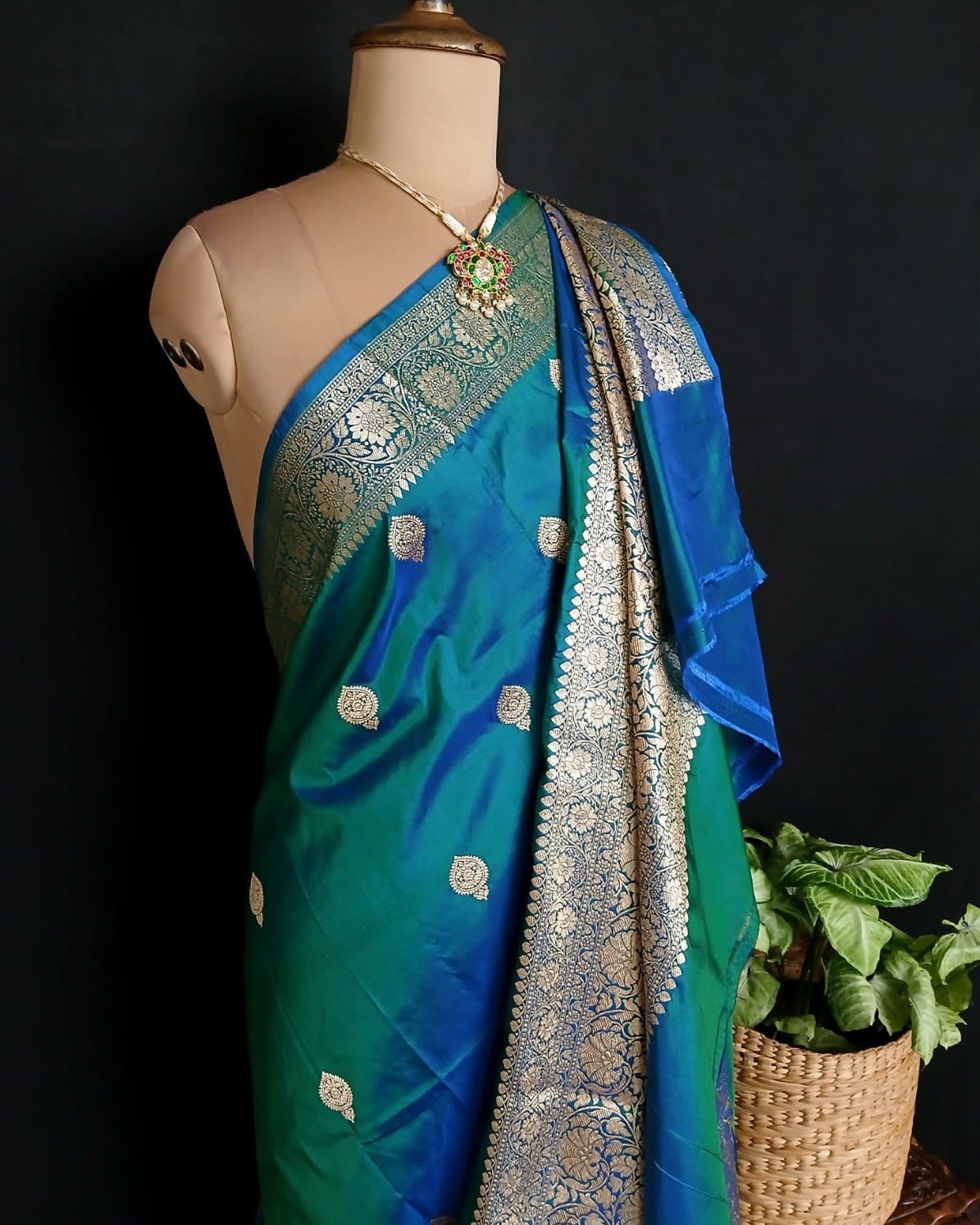 Banarasi Kadua Katan Silk Saree – (BANA0037) - Image 5
