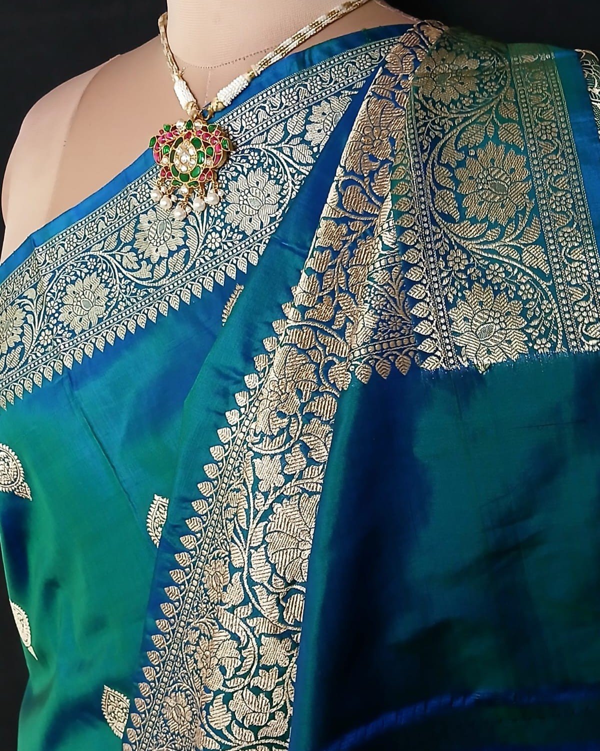 Banarasi Kadua Katan Silk Saree – (BANA0037) - Image 4