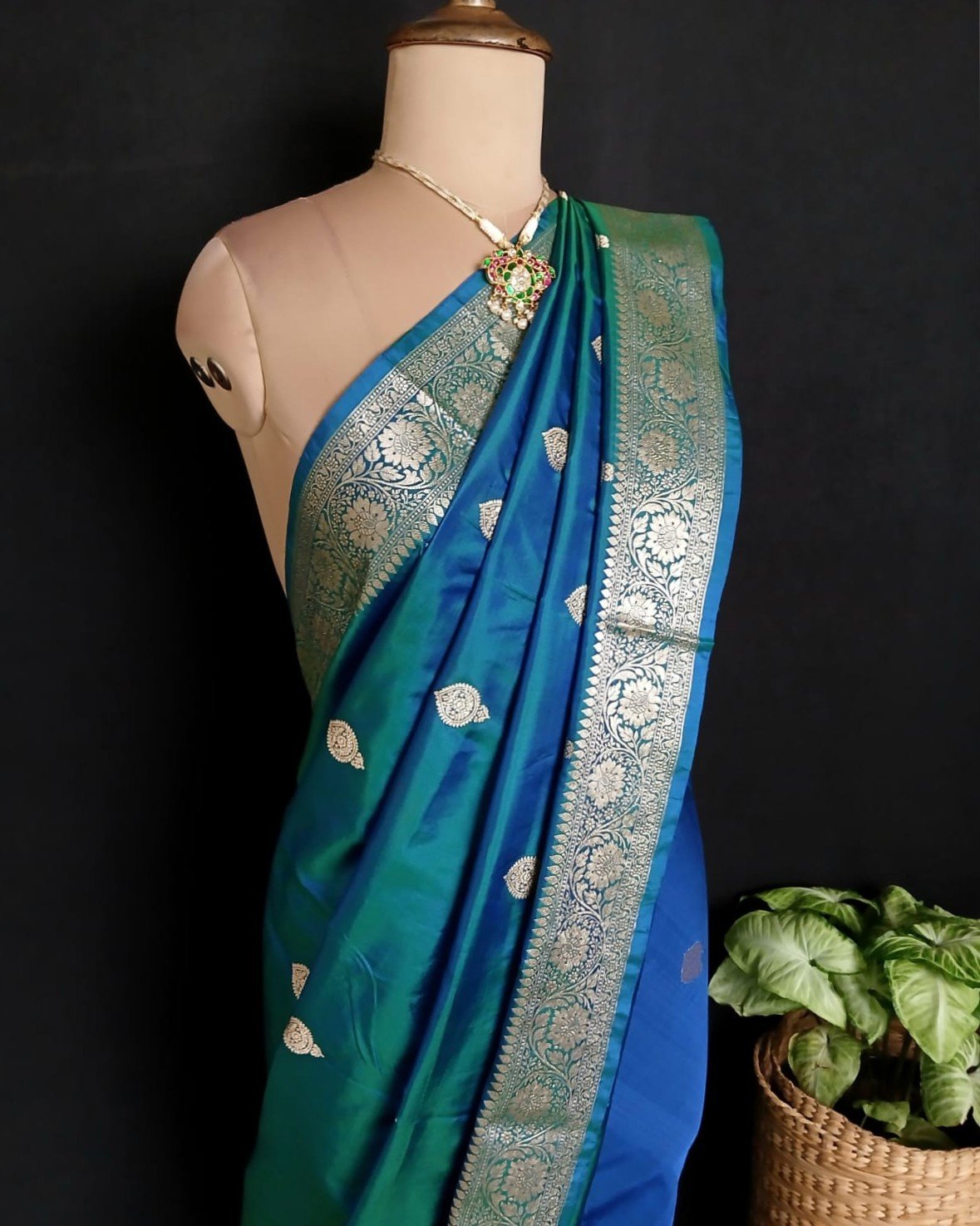 Banarasi Kadua Katan Silk Saree – (BANA0037) - Image 3